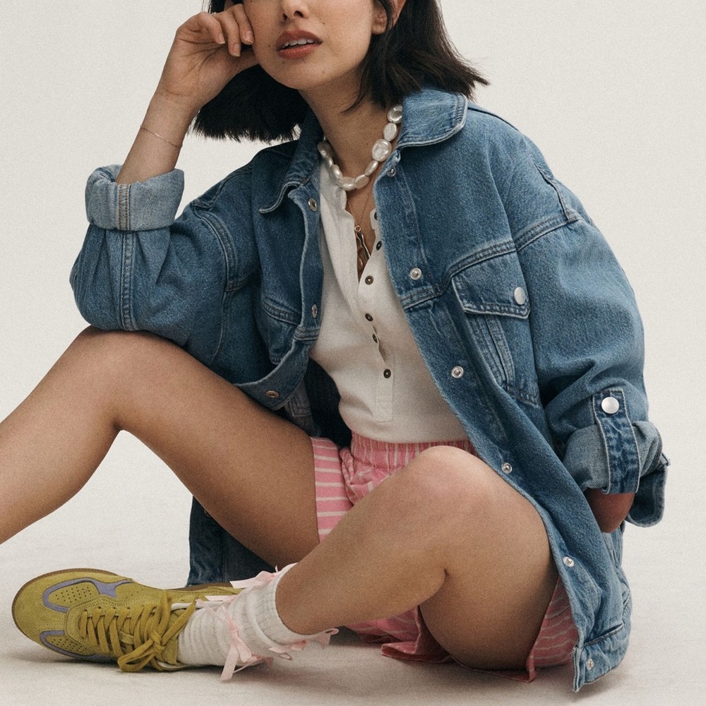 The Weston Denim Boyfriend Jacket by Pilcro